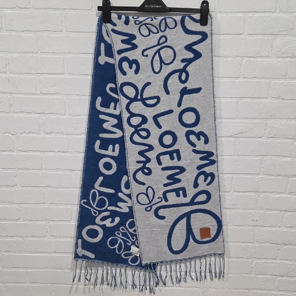 Loewe Wool/Cashmere Reversible Scarf